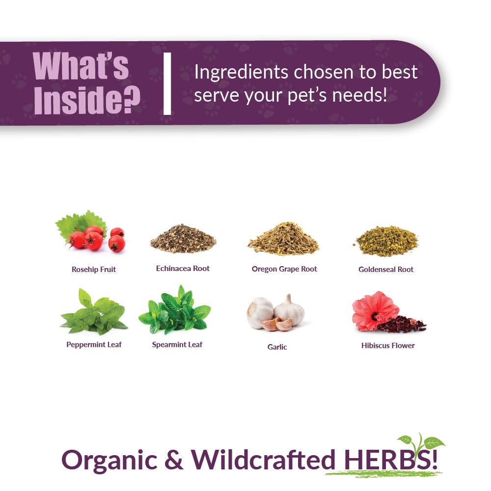 Amber NaturalZ ProTummy Stomach Comfort Herbal Blend for Dogs, Bird, Guinea Pigs, and Rabbits | Herbal Supplement for Occasional